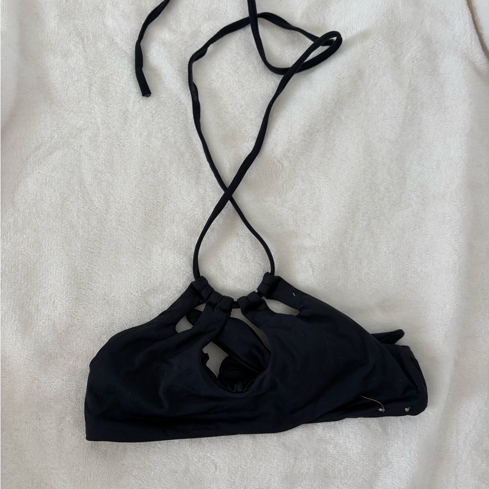 San Lorenzo Black Bikini Top
